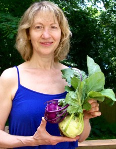 Karen with kohlrabi